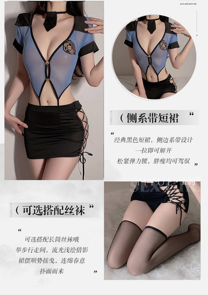 女警包臀裙制服 Policewoman Tight Skirt Uniform