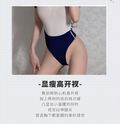 日系死库水连体衣 Japanese Style School Girl Swimsuit